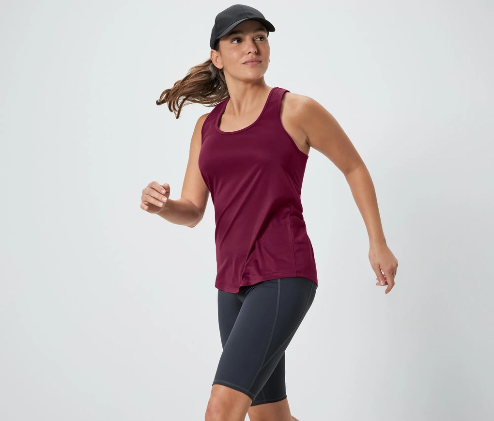 Funkčné topy, 2 ks, ružový a vínový