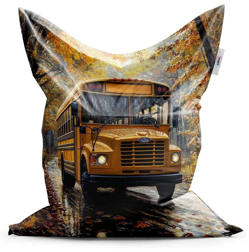 Sablio Sedací vak Žltý školský autobus - 150x100 cm