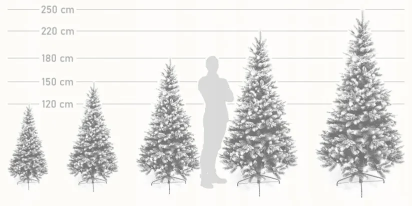 Umelý vianočný stromček borovica so šiškami 220 cm