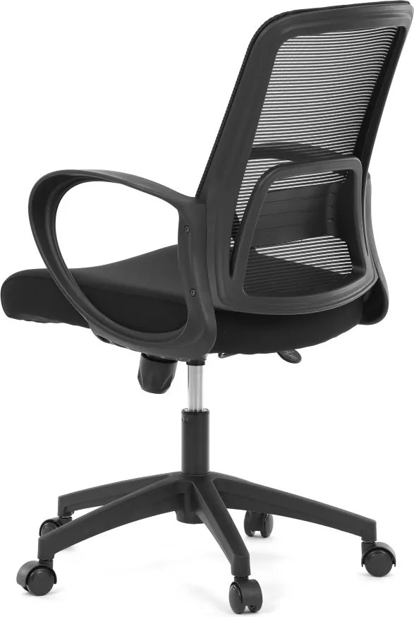 Kancelárska otočná stolička NERO — látka, čierna