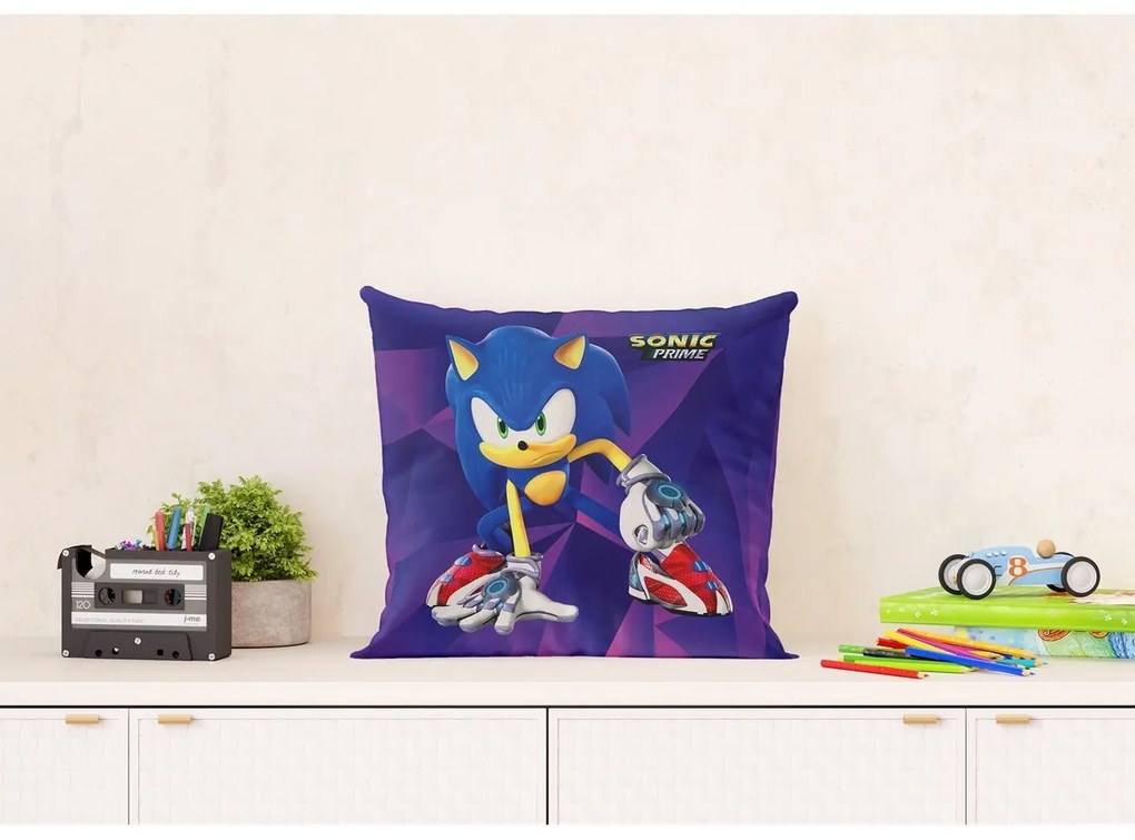Detský vankúš Sonic, 40 x 40 cm