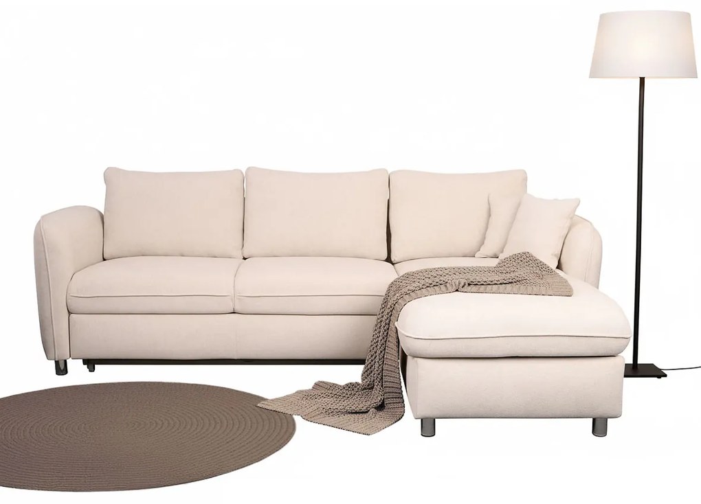 Rozkladacia rohová pohovka Evola, bouclé