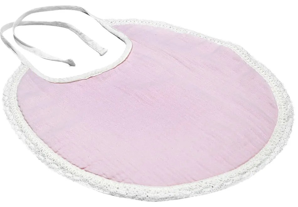 Ružový mušelínový podbradník Kindsgut Paris