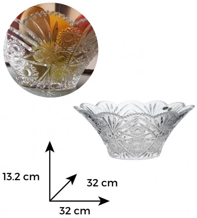 KRIŠTÁĽOVÁ MISA BOHEMIA SISSI 320MM