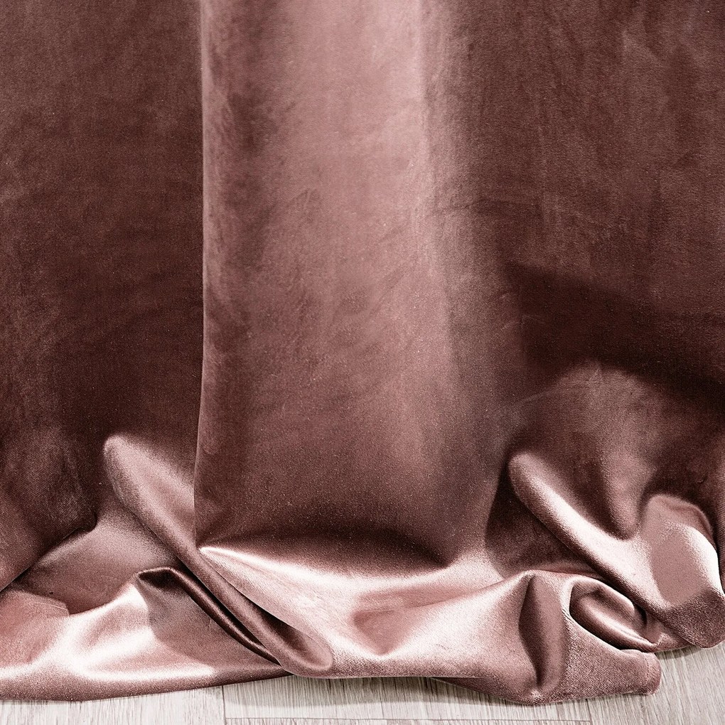 ZATEMŇOVACÍ ZÁVES NA KRÚŽKOCH RIA 140X250 CM STARORUŽOVÁ