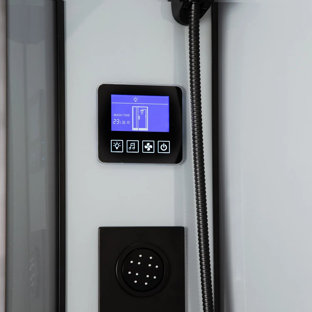 Novoterm Hydromasážny box NV-Orion 90x90 čierny