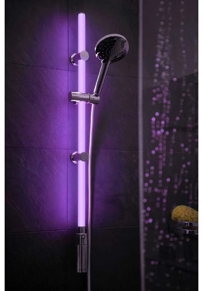 Sprchová súprava v striebornej farbe 94 cm LED – Wenko