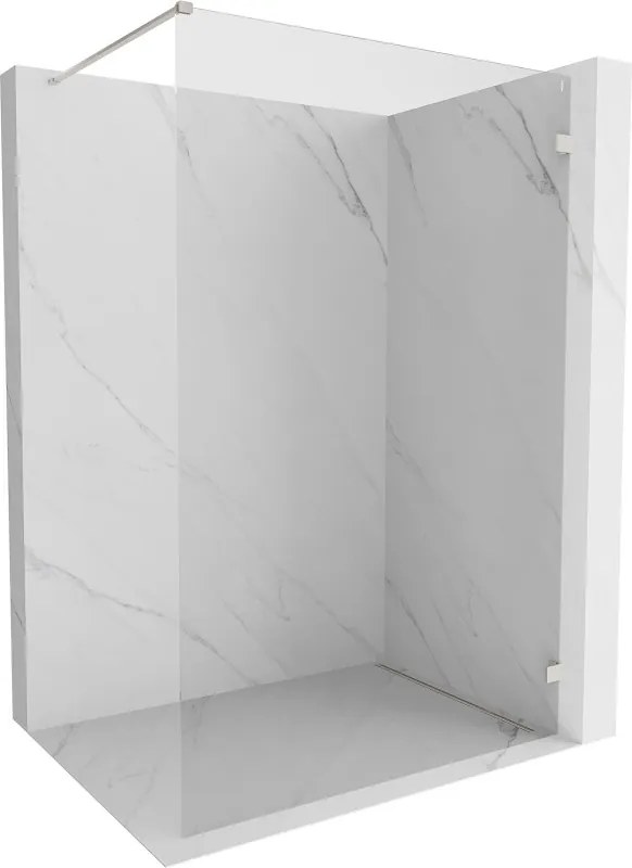 Mexen Lunar sprchová stena pravá 110 x 200 cm, 8mm číre sklo, brúsená oceľ, 830-110-000-97-00-P