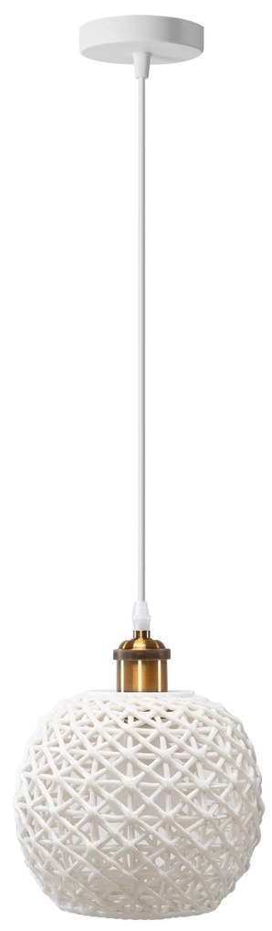 Toolight Toolight, keramická závesná lampa 1xE27 APP1007-1CP, biela, OSW-07535