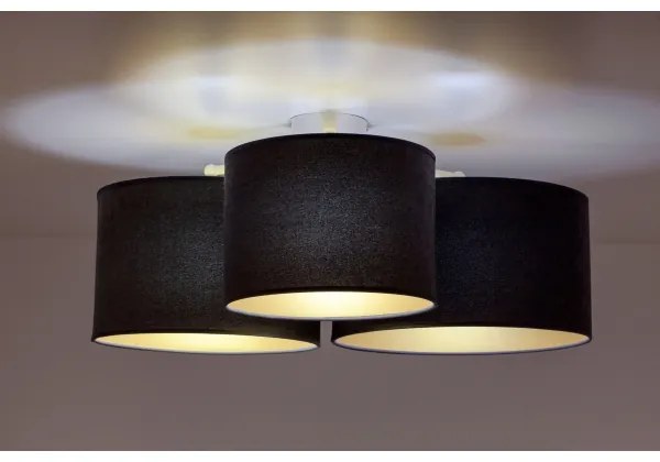 Duolla - Stropné svietidlo ROLLER TRIO 3xE27/60W/230V antracit