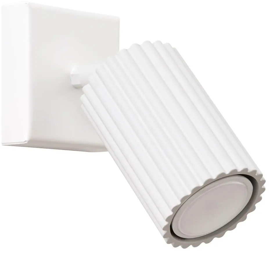 Biele bodové svietidlo 8x16 cm Gleam – Sollux