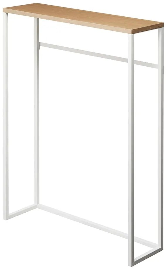 Bielo-svetlohnedý konzolový stolík 18.5x60 cm Tower – YAMAZAKI
