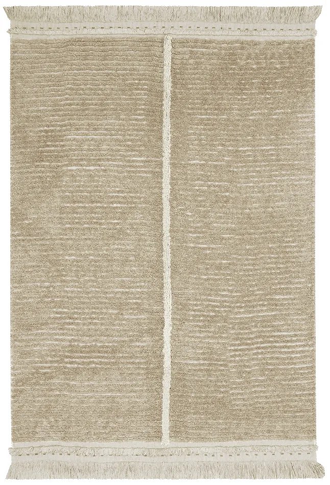 Béžový bavlnený koberec 140x200 cm Duetto Sage – Lorena Canals