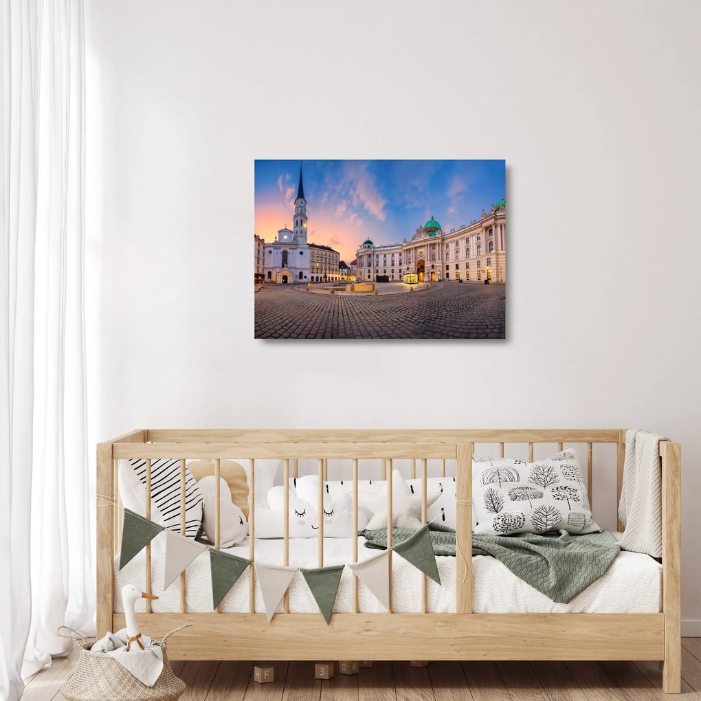 Sklenený obraz - Rakúsko, Viedeň (70x50 cm)