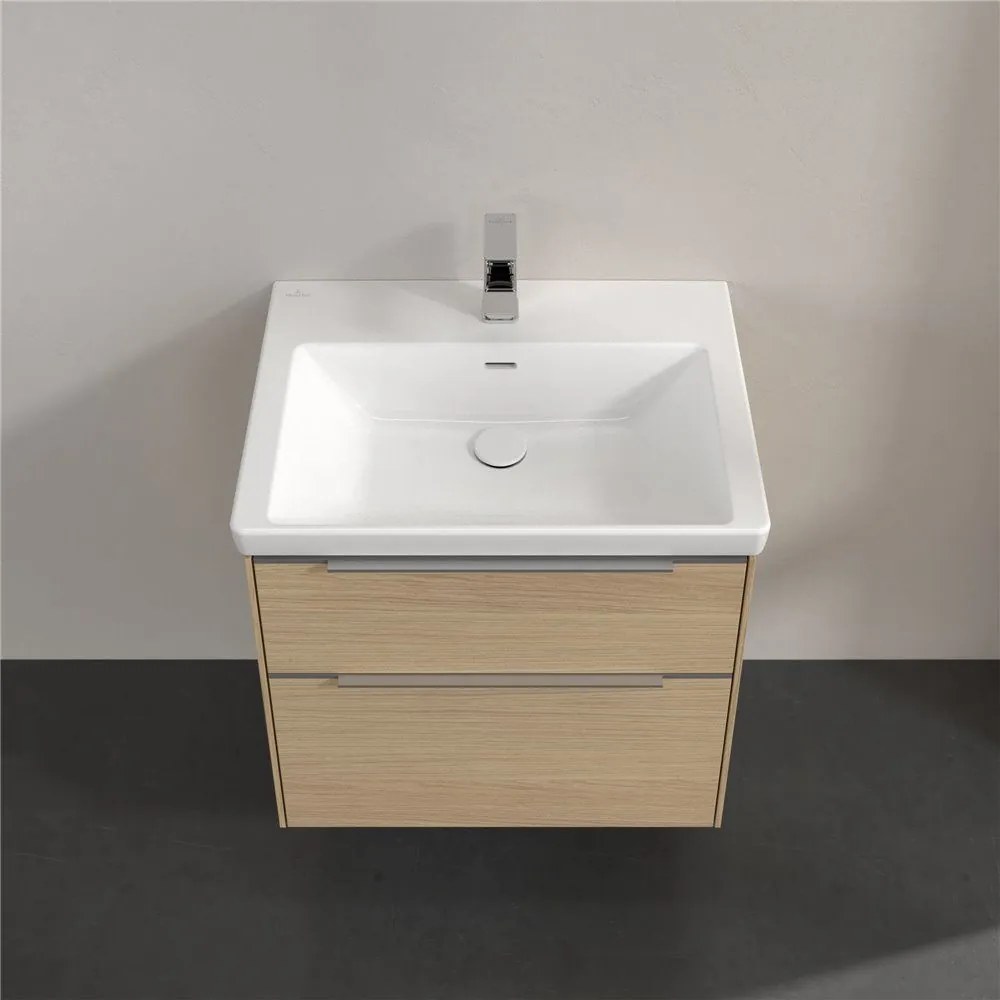 VILLEROY &amp; BOCH Subway 3.0 závesná skrinka pod umývadlo, 2 zásuvky, 622 x 478 x 429 mm, Nordic Oak, C57600VJ