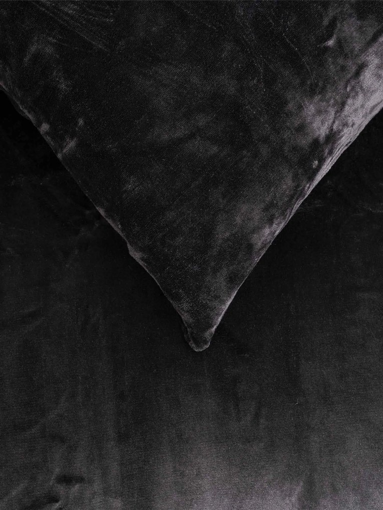 Obliečky mikroplyš Exclusive – Laura čierna 140 × 200 cm, 70 x 90 cm