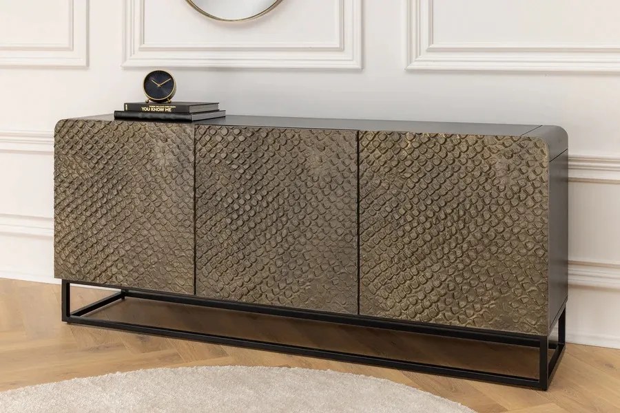 Dizajnová komoda Pallaton 160 cm hnedé mango