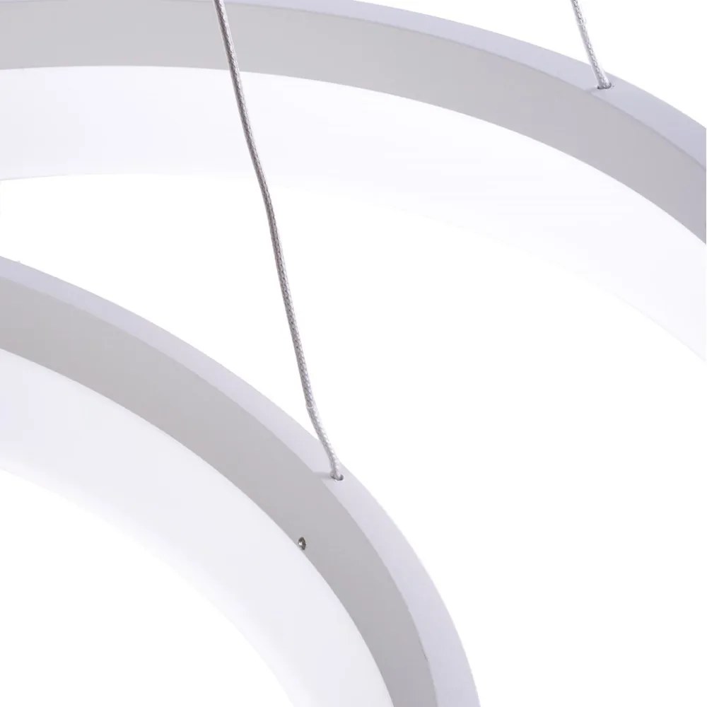 EUlight Závesné LED svietidlo Ring, 2x LED 60w, 4000k, w