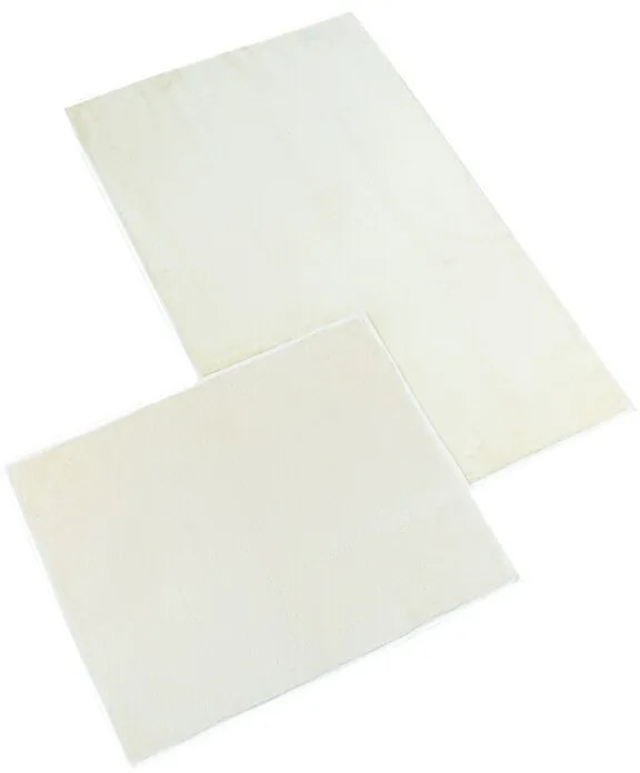 Bellatex Sada Kúpeľňových predložiek bez výkroja BANYGOLD smotanová, 60 x 100, 60 x 50 cm