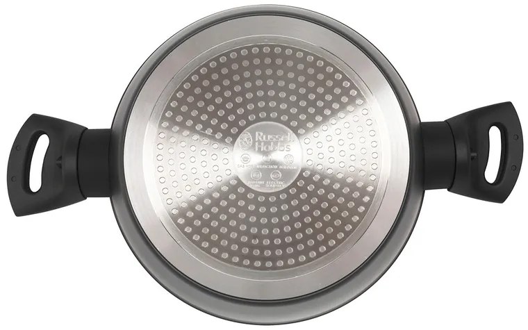 Russell Hobbs Hliníkový hrniec Opulence, čierny/zlatý (24 cm)  (100350903)