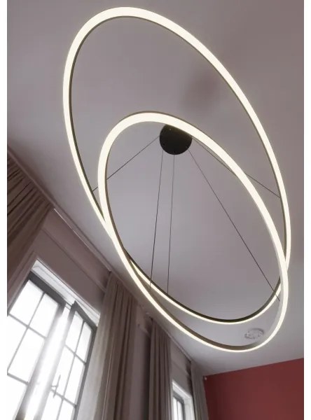 Redo 01-3343 - LED stmievateľný luster na lankách LEO LED/115W/230V čierny