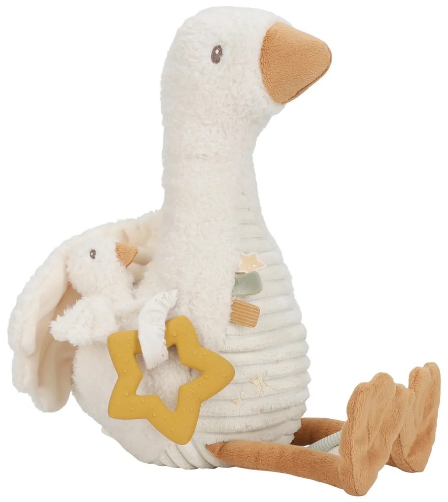 Hus plyšová s aktivitami Newborn Naturals