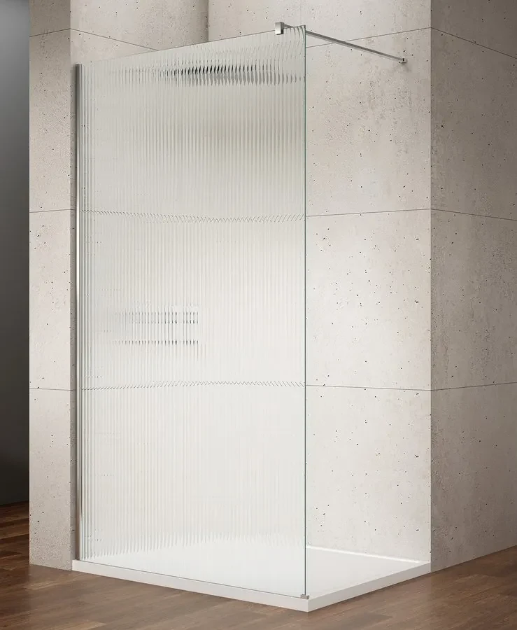 Gelco Gelco, VARIO CHROME jednodielna sprchová zástena na inštaláciu k stene, sklo nordic, 800 mm, GX1580-05