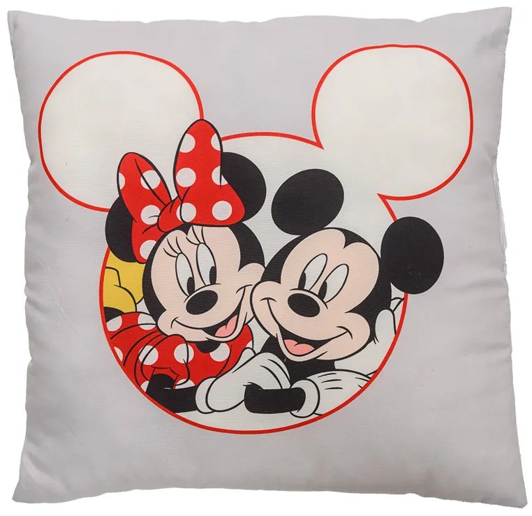 Dekoračný vankúšik MICKEY MOUSE 40x40 cm - viac farieb Farba: Svetlosivá