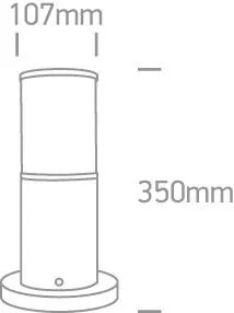 Vonkajšie stojanové svietidlo ONE LIGHT ext. stĺpikové svietidlo 67100/G