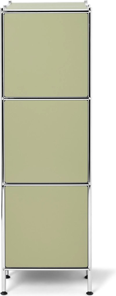 Kovový regál »CN3 Kids« s 2 dvierkami, pistáciový