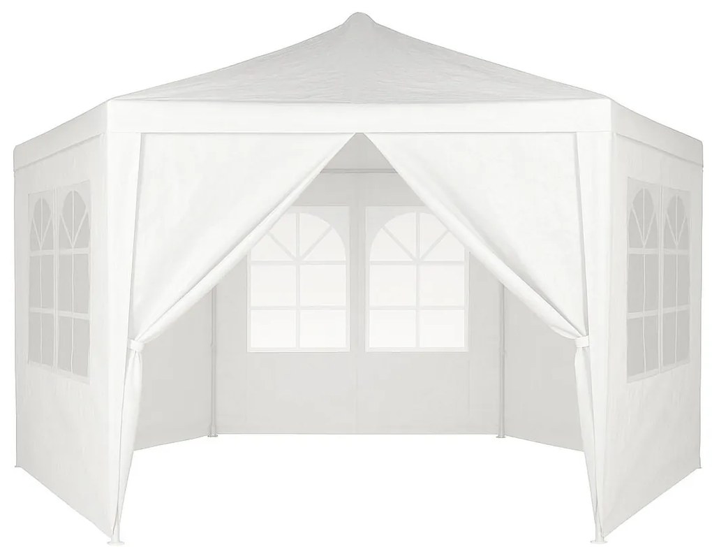 Záhradný pavilónový altánok, s oknami, biely, MultiGarden