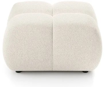 Čalúnený taburet ALMADA 72x72 cm krémový