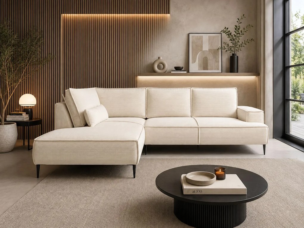 Dizajnová rohová sedačka OTIS na nožičkách