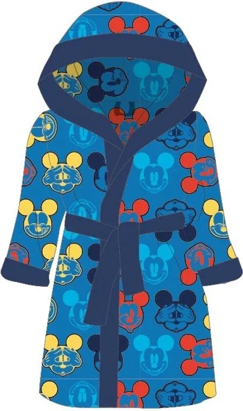Detský / chlapčenský župan z mikrovlákna s kapucňou Mickey Mouse - Disney, 98 / 104