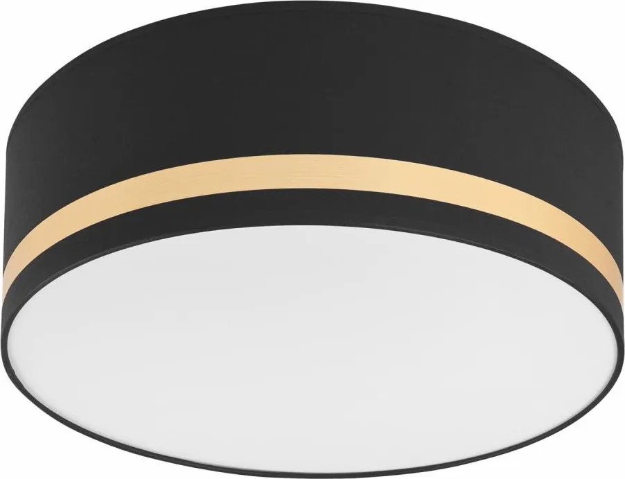 Stropné svietidlo SIRJA STRIPE 2xE27/15W/230V pr. 35 cm čierna