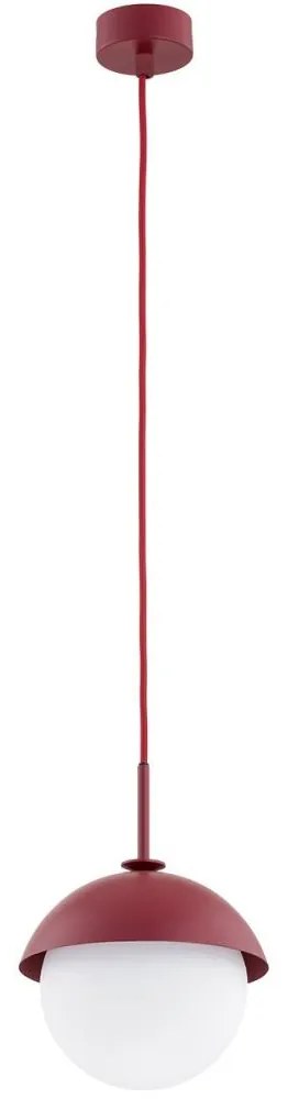 Argon 8296 - Luster na lanku CAPPELLO 1xE27/15W/230V červená