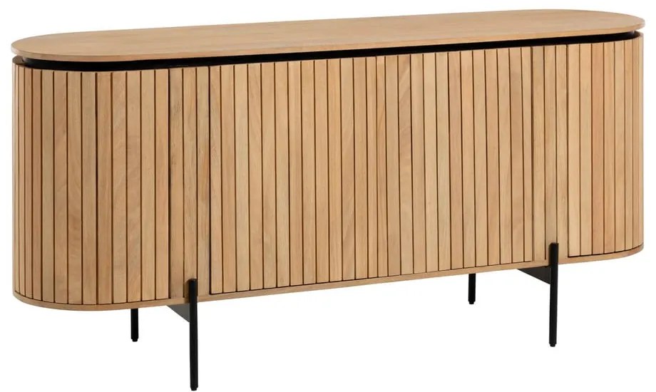 Nízka komoda z mangového dreva v prírodnej farbe 170x80 cm Licia – Kave Home