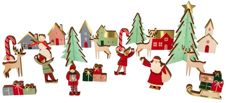 Adventný kalendár Festive Village - Meri Meri