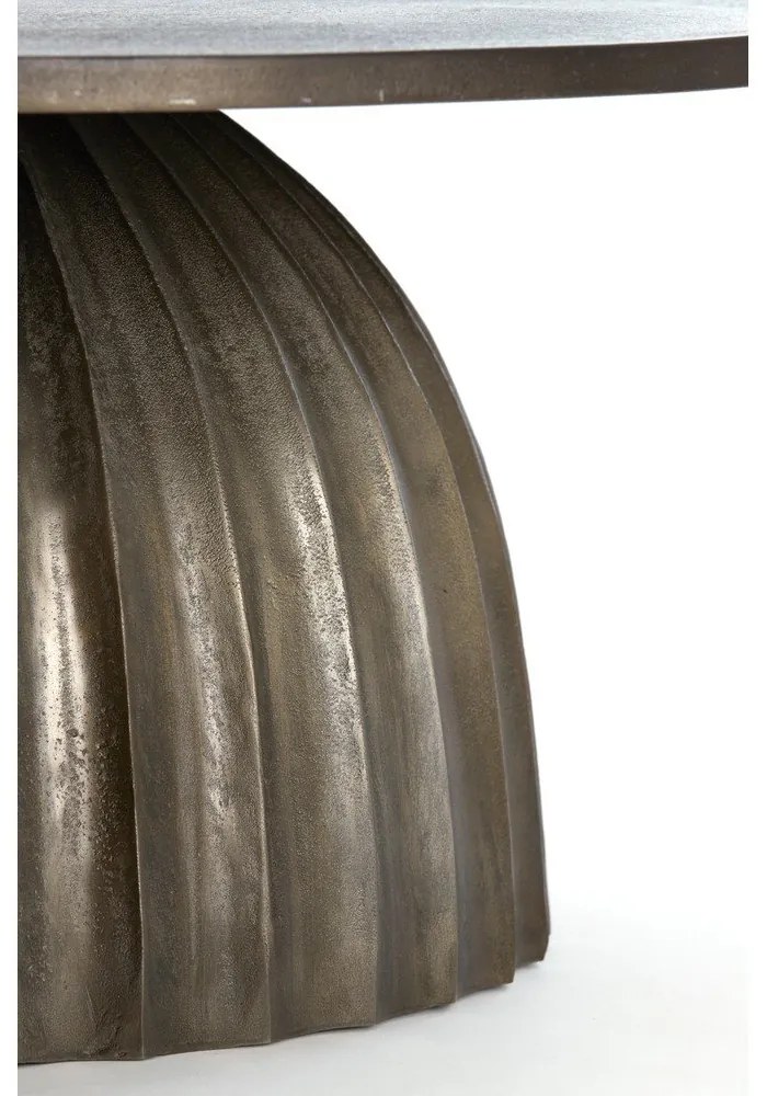 Kovový okrúhly odkladací stolík ø 70 cm Veglia – Light &amp; Living