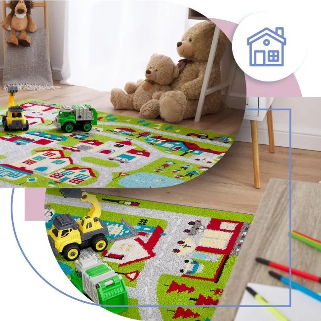 Koberec Agnella Funky Top Super Mesto S limetka