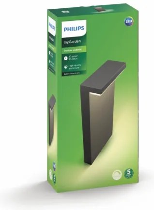 Philips 16485/93/P0 - LED Vonkajšia lampa BUSTAN 2xLED/4,5W/230V IP44