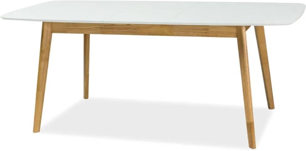 Najlacnejsinabytok FELICIO II rozkladací jedálenský stôl, biela/dub
