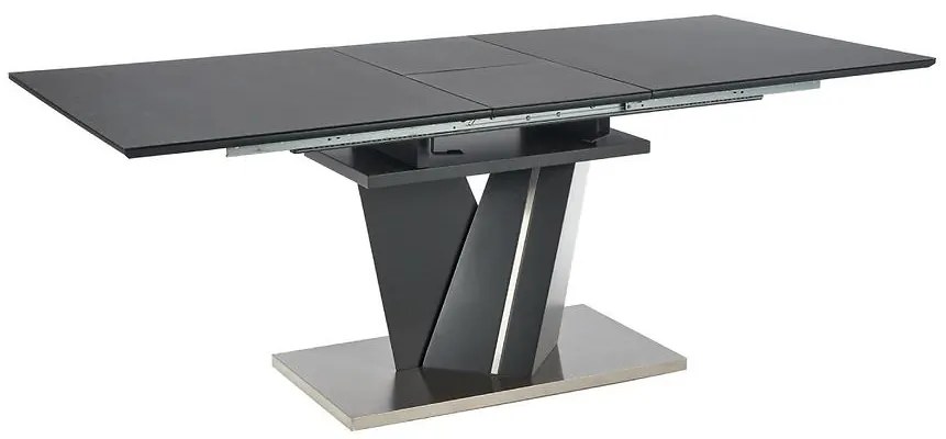 Rozkladací stôl Salvador 160/200x90cm Tmavé Popolavý/Tmavé Popolavý