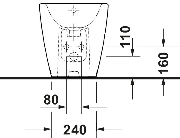 Duravit 2294100000 - Voľne stojací bidet D-NEO keramika/lesklá biela