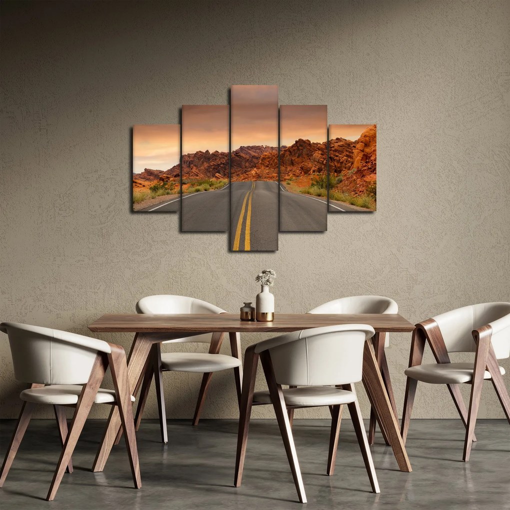 Obraz cesty a skál (150x105 cm)