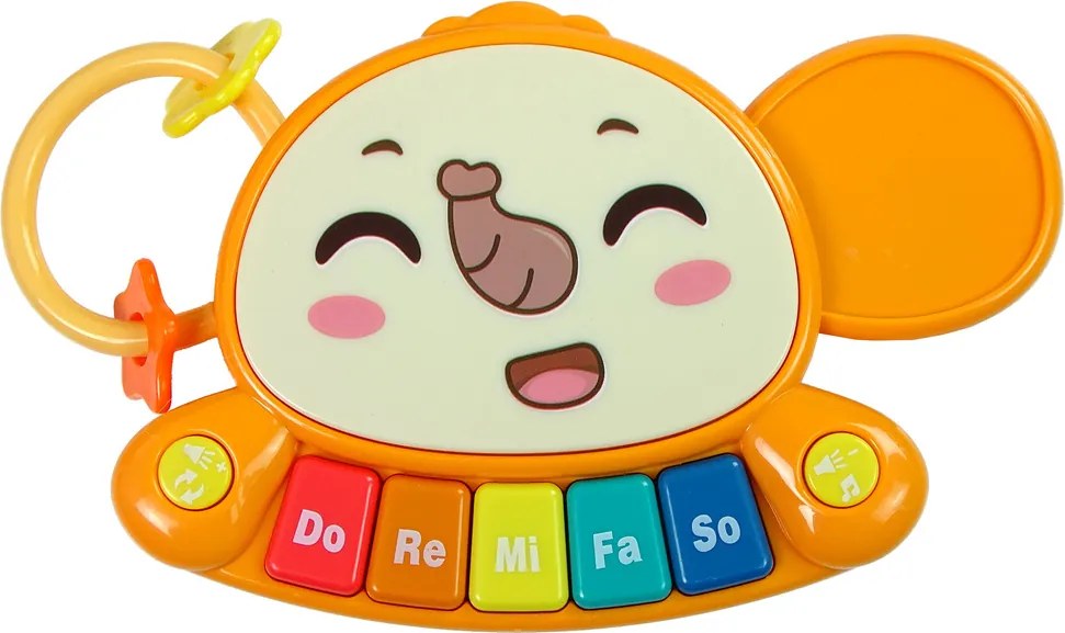 LEAN Toys Interaktívne odrážadlo a chodítko 2 v 1 – stolík, červené