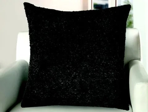 Dekoračný vankúš Bouclé 45x45 cm, antracitová%