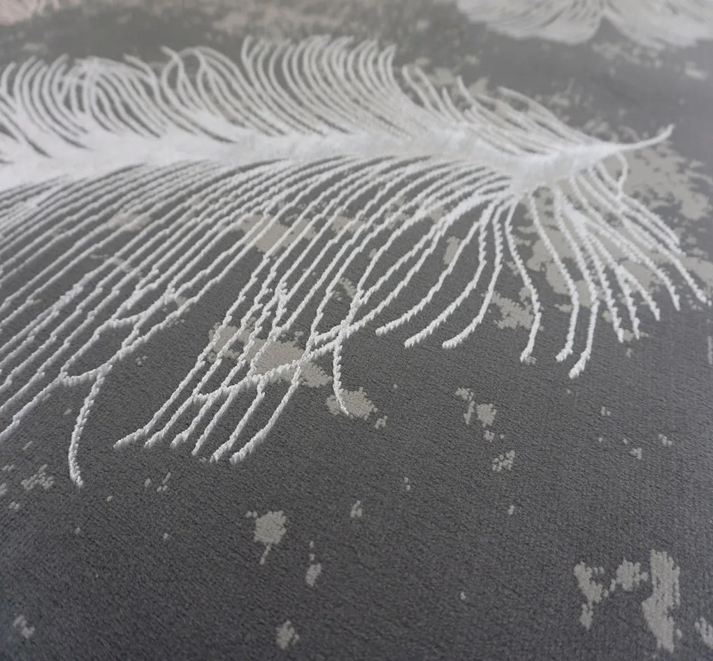 BE Koberec Allianz 6304 GREY – sivý obdĺžnikový Rozmer: 200x290 cm