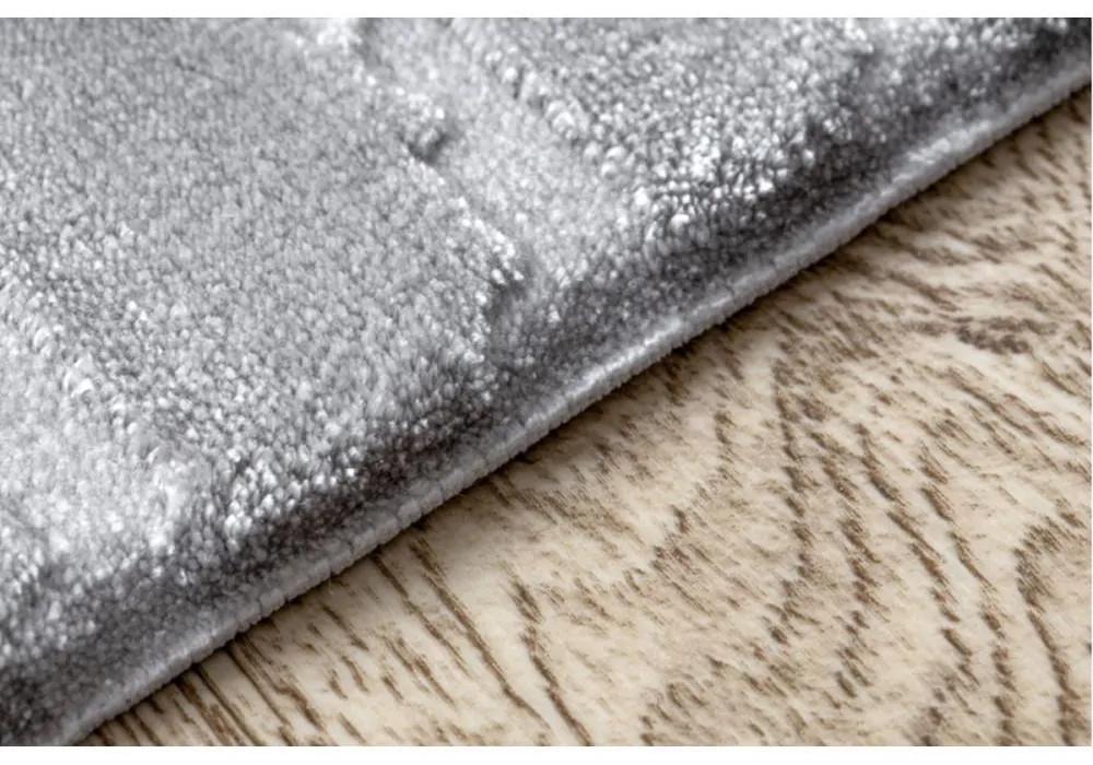 Luxusný kusový koberec akryl Ilona šedý 80x300cm