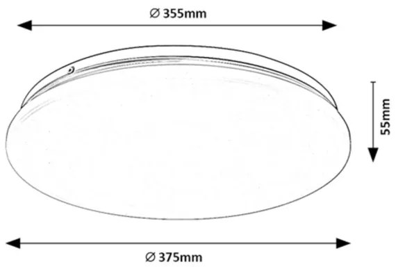 Rabalux 71106 - LED stropné svietidlo VENDEL LED/24W/230V 4000K 37 cm